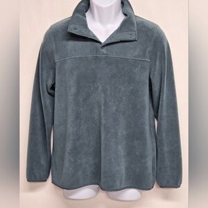 32 Degrees Heat S Mens Henley Fleece Super Stretch Sweater Green